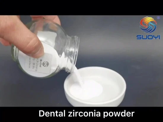 Zircônia estabilizada com ítria ultrafina 4y 4mol pó branco para bloco/disco dentário de porcelana implantável